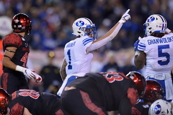 byu-football-five-players-who-stood-out-at-spring-football-Troy-Warner